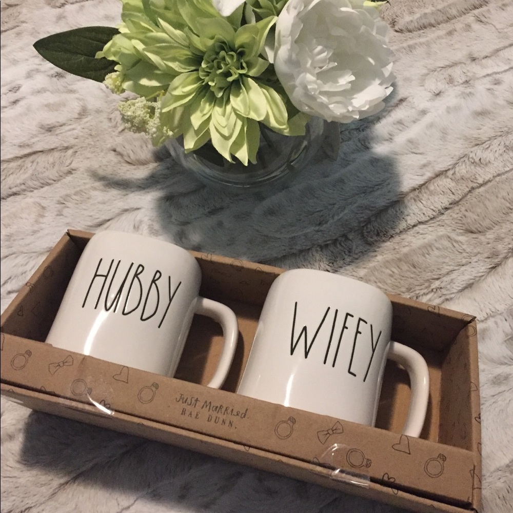 Rae Dunn Hubby Wifey Mugs